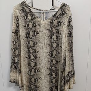 Dress Snakeskin Print